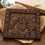 Nativity Scene Wooden Plaque – A Handcrafted Reminder of Christ's Birth