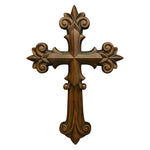 mokarve Ornate Wooden Cross - Carved from natural wood - mokarve