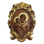 Saint Joseph Wood Carved Religious icon Fatehrs day Christian gift Wall Hanging Art Work gift ideas Birthday Gifts - mokarve