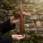 Modern Wooden Wall Cross: A Contemporary Symbol of Faith & Craftsmanship - side view