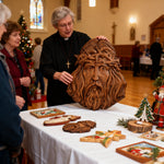 Handcrafted Beechwood Jesus Thorn Crown Wall Hanging — A Sacred Reminder of His Everlasting Love - product view