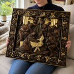Nativity Scene Wooden Plaque – A Handcrafted Reminder of Christ's Birth