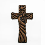 Holy Family Wooden Large Cross for Christian home decor and prayer spaces