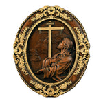 Jesus Hill Garden Prayer Plaque Wood Carving - mokarve