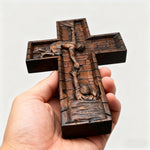 mokarve 6 inches Savior Jesus Cross Wood carving - Mini version - product view