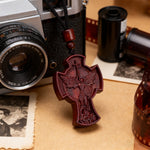 St. Michael the Archangel Wooden Cross Pendant - product view