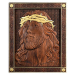 Jesus Crown of Thorns Wood Sculpture - mokarve