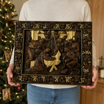 Nativity Scene Wooden Plaque – A Handcrafted Reminder of Christ's Birth