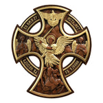 Orthodox Archangel Michael Wooden Sculpture - Gives Us Strength and Courage to Move Forward - mokarve
