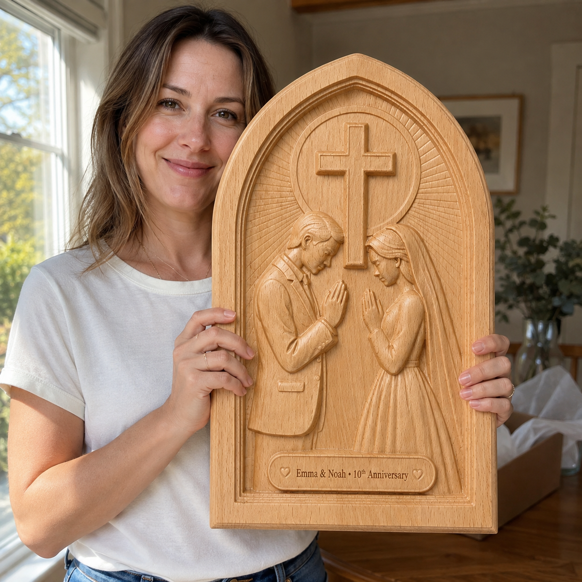 Personalized Christian Marriage Prayer Plaque – Beechwood