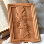 God's Redeeming Hand Beech Wood Carving Wall Decoration - Christian gift presentation