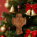 St. Michael the Archangel Wooden Cross Pendant - Christian gift presentation