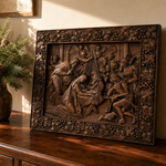 Nativity Scene Wooden Plaque – A Handcrafted Reminder of Christ's Birth