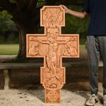 Orthodox Church Crucifixion of Jesus Large Crucifix - design detail
