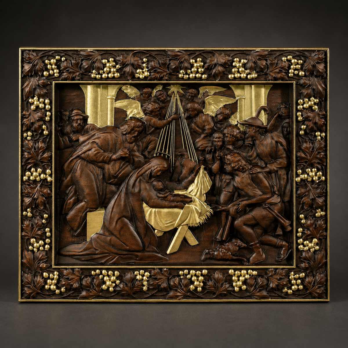 Nativity Scene Wooden Plaque – A Handcrafted Reminder of Christ's Birth