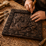 Nativity Scene Wooden Plaque – A Handcrafted Reminder of Christ's Birth