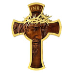 Jesus Holy Crown of Thorns Wood Cross, Christ delivered us from the curse of sin - mokarve