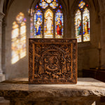 Handcarved Beechwood Nativity Scene Relief: Let Christmas’ Quiet Truth Settle in Your Home - size and finish detail