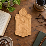 Sacred Heart of Jesus Wooden Wall Plaque – Ornate Catholic Wall Art