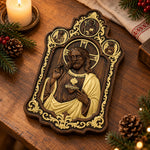 Sacred Heart of Jesus Wooden Wall Plaque – Ornate Catholic Wall Art