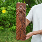Crocodile Wall Mounted Wooden Wall Art wooden home decor product image