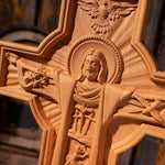 mokarve Ascension of Jesus wood carving cross - mokarve