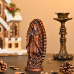 Our Lady of Guadalupe Round Wooden Tabletop Ornament - mokarve