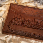 mokarve Last Supper Religious Carving Icons Gifts Wood Carving Religious Wood Wall Art - mokarve