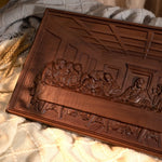 mokarve Last Supper Religious Carving Icons Gifts Wood Carving Religious Wood Wall Art - mokarve