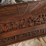 mokarve Last Supper Religious Carving Icons Gifts Wood Carving Religious Wood Wall Art - mokarve