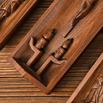 Beech Wood Holy Family Altar Decor - Handcrafted Christian Prayer Desktop Gift - mokarve