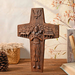 “Good Shepherd” Jesus Shepherd Wooden Wall Hanging - mokarve