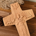 “Good Shepherd” Jesus Shepherd Wooden Wall Hanging - mokarve