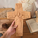 “Good Shepherd” Jesus Shepherd Wooden Wall Hanging - mokarve