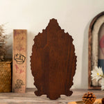 Wood carving of the Virgin Mary in leaves - mokarve