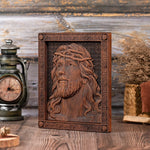 Jesus Crown of Thorns Wood Sculpture - mokarve