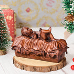 Infant Jesus Wood Carving | Let the Light of the Newborn Illuminate the Path of Redemption - product view