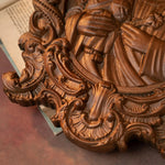 Saint Joseph Wood Carved Religious icon Fatehrs day Christian gift Wall Hanging Art Work gift ideas Birthday Gifts - mokarve