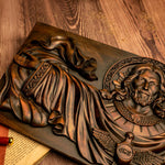 22.75" Jesus Christ, Holy Spirit Wood Carved - mokarve