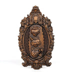 Three Sacred Hearts of the Holy Family Wall Hanging Art work Personalized Religious Gift wooden decor - mokarve