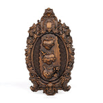 Three Sacred Hearts of the Holy Family | Solid Wood Carving Gift - mokarve
