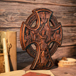 Orthodox Archangel Michael Wooden Sculpture - Gives Us Strength and Courage to Move Forward - mokarve
