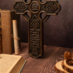Celtic Cross Wood carving - mokarve