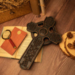 Celtic Cross Wood carving - mokarve