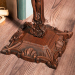 Wood carving of the Cross of the Order of Saint Benedict - with base - mokarve