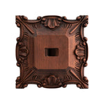 Wood carving of the Cross of the Order of Saint Benedict - with base - mokarve