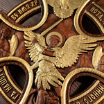 Orthodox Archangel Michael Wooden Sculpture - Gives Us Strength and Courage to Move Forward - mokarve
