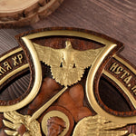 Orthodox Archangel Michael Wooden Sculpture - Gives Us Strength and Courage to Move Forward - mokarve