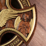 Orthodox Archangel Michael Wooden Sculpture - Gives Us Strength and Courage to Move Forward - mokarve