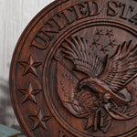 "I'm a Veteran" Roundel Woodcarving - A Tribute to All Veterans - mokarve